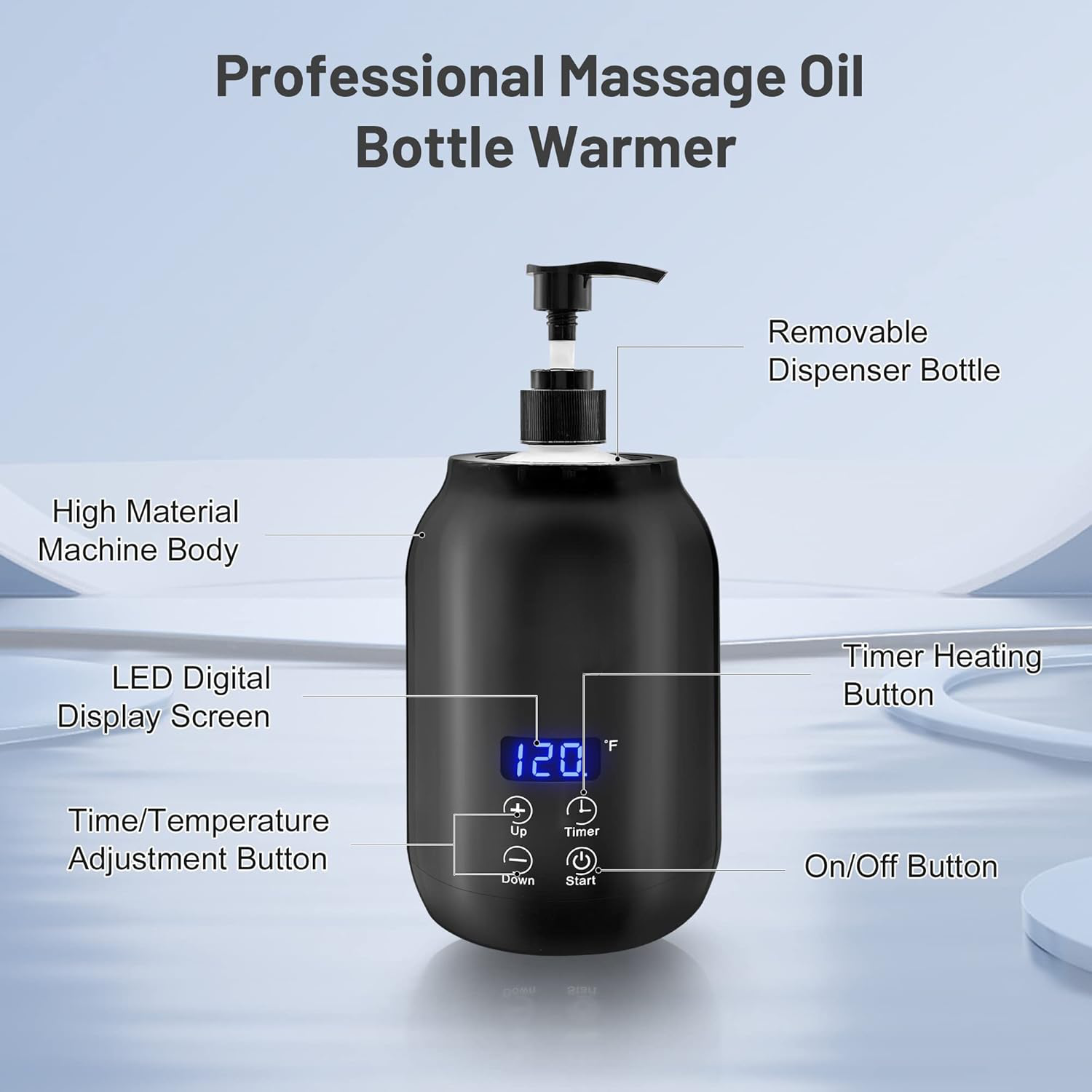Compact Digital Massage Oil Heater with Temperature Control