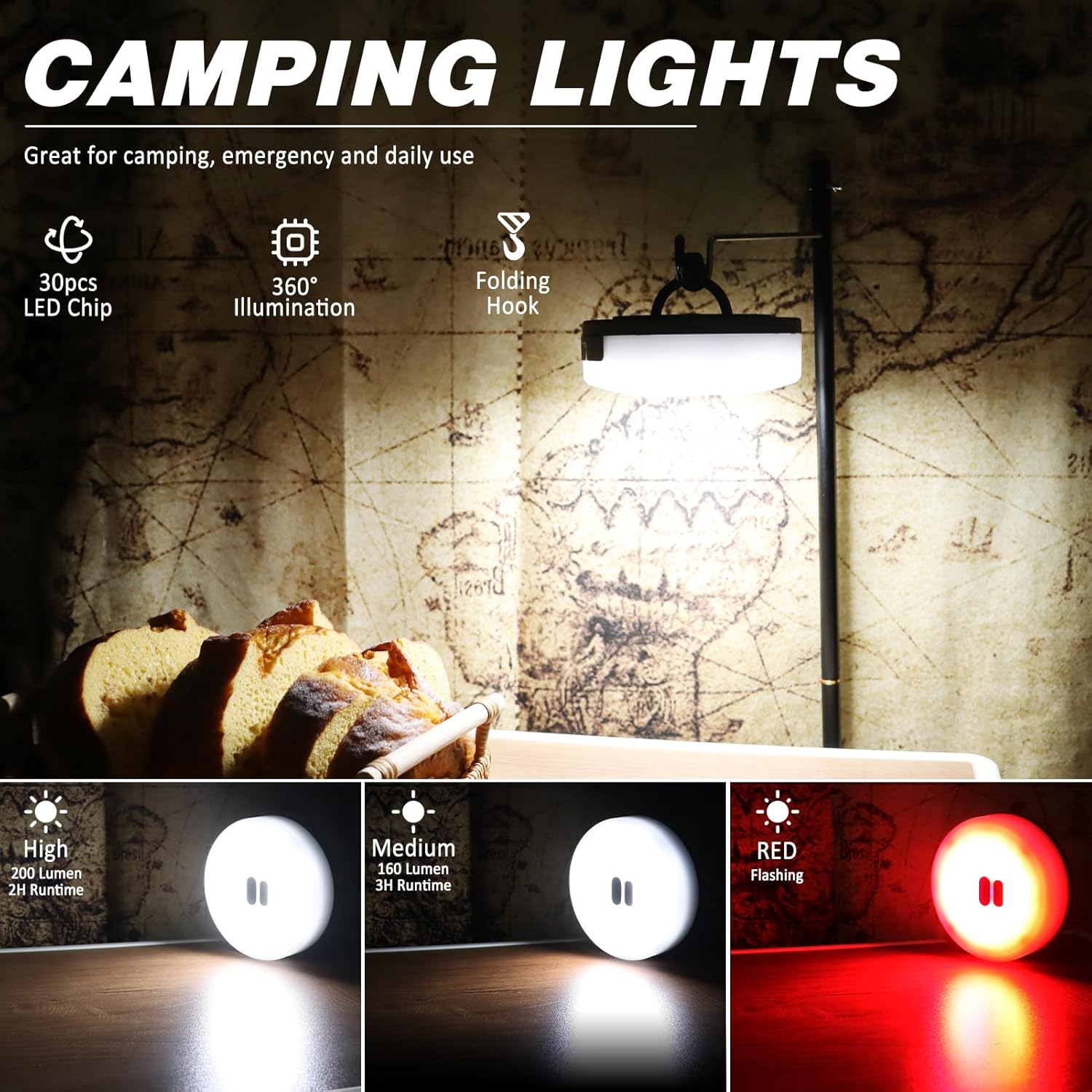 Versatile USB Rechargeable Outdoor String Lights - 10m Waterproof