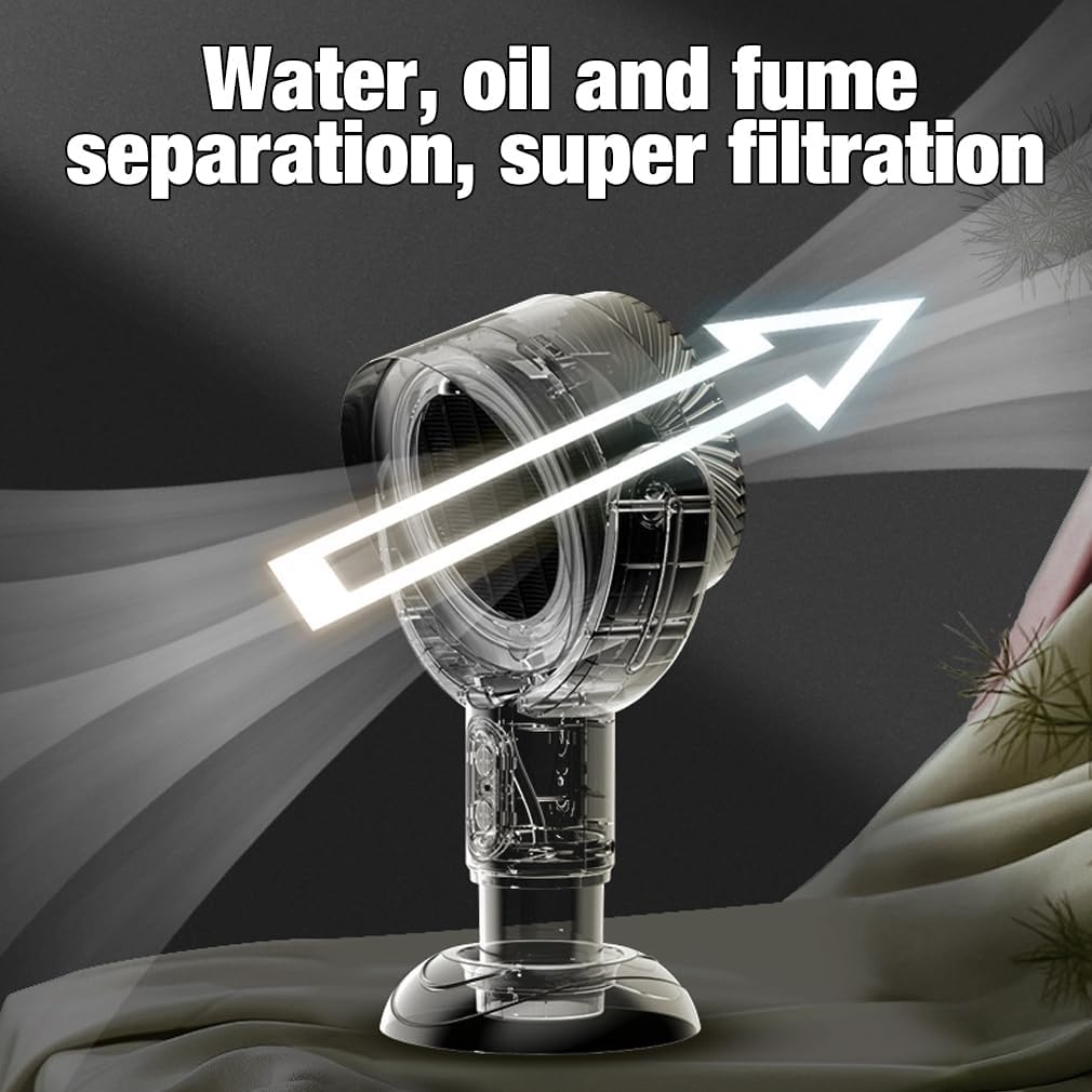 Compact Rechargeable Kitchen Air Purifier for Smoke & Odors