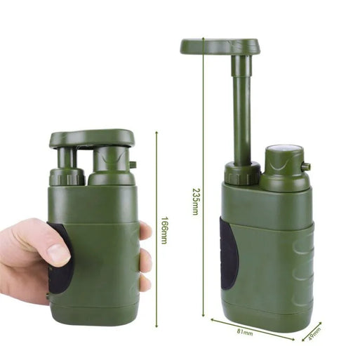 Compact Water Purifier for Outdoor Adventures and Emergencies