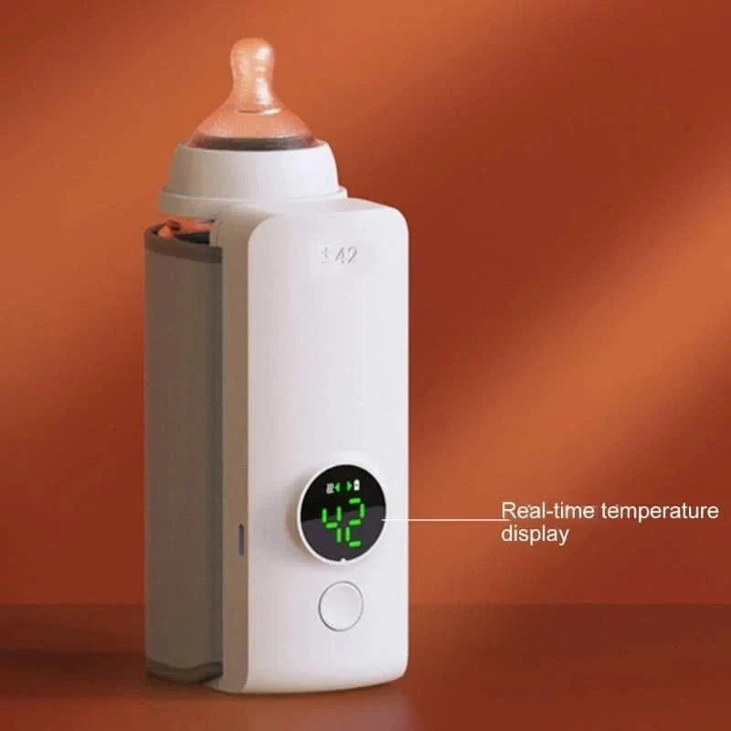 Portable Baby Bottle Warmer for Travel – 6-Speed Adjustable Heating