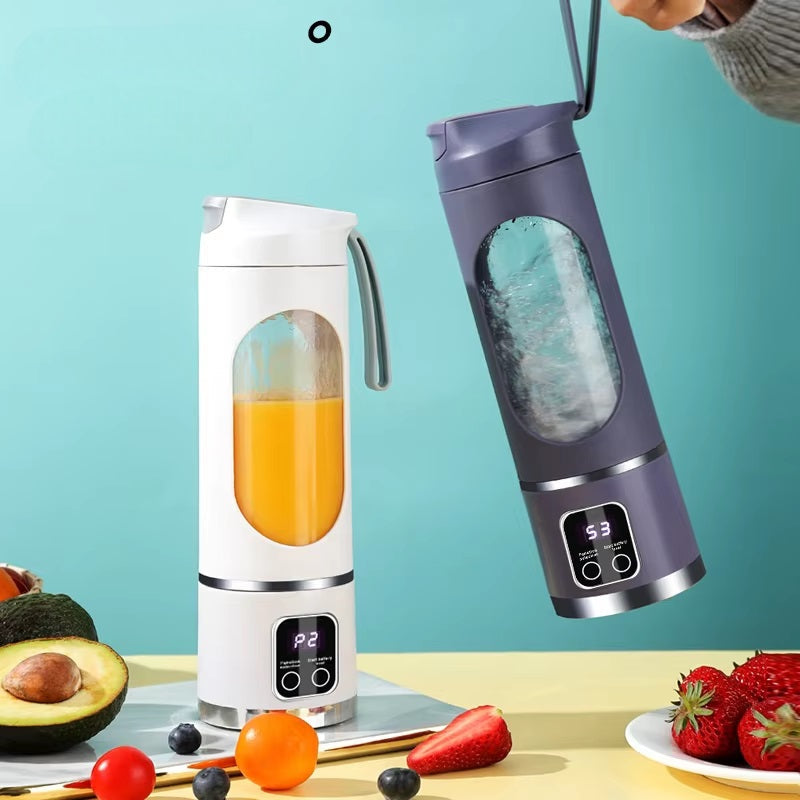 Compact Rechargeable Blender with 10 Stainless Steel Blades