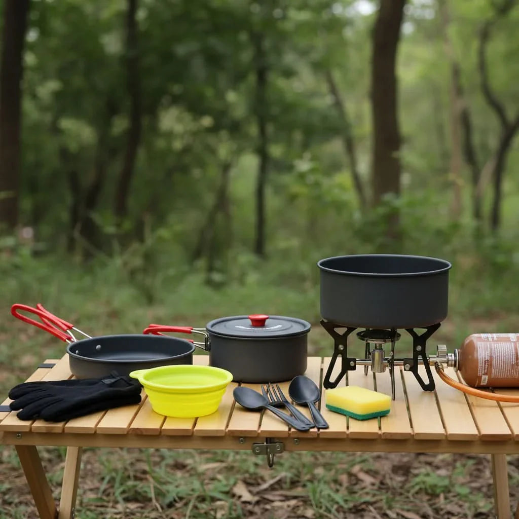 Compact Outdoor Cooking Set for Daily Adventures