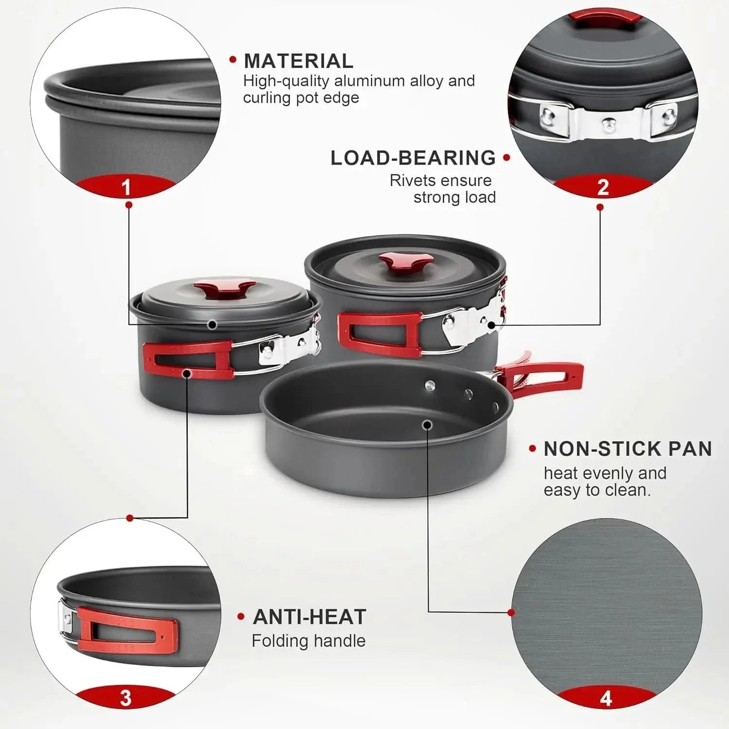 Compact Outdoor Cooking Set for Daily Adventures