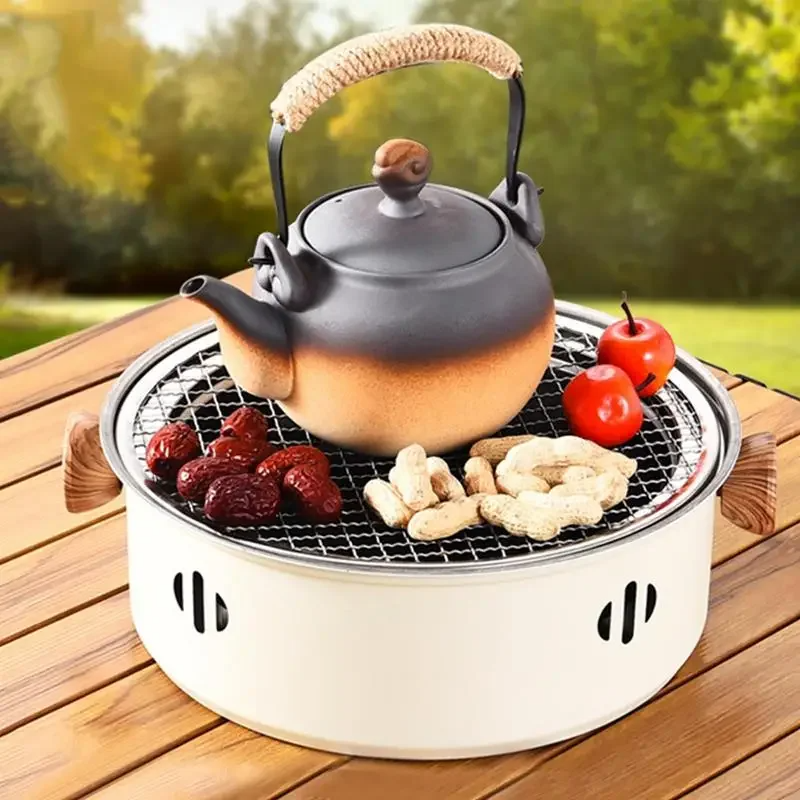 Compact Stainless Steel Outdoor Charcoal Grill for Easy Cooking