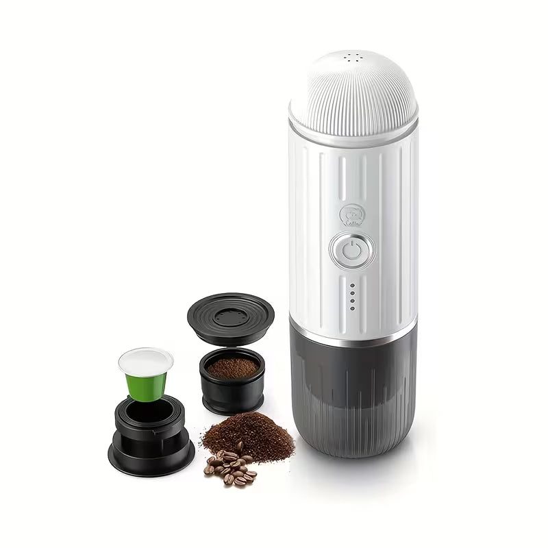 Travel-Ready Espresso Maker – 19-Bar Pressure Coffee Brewer with USB-C Charging