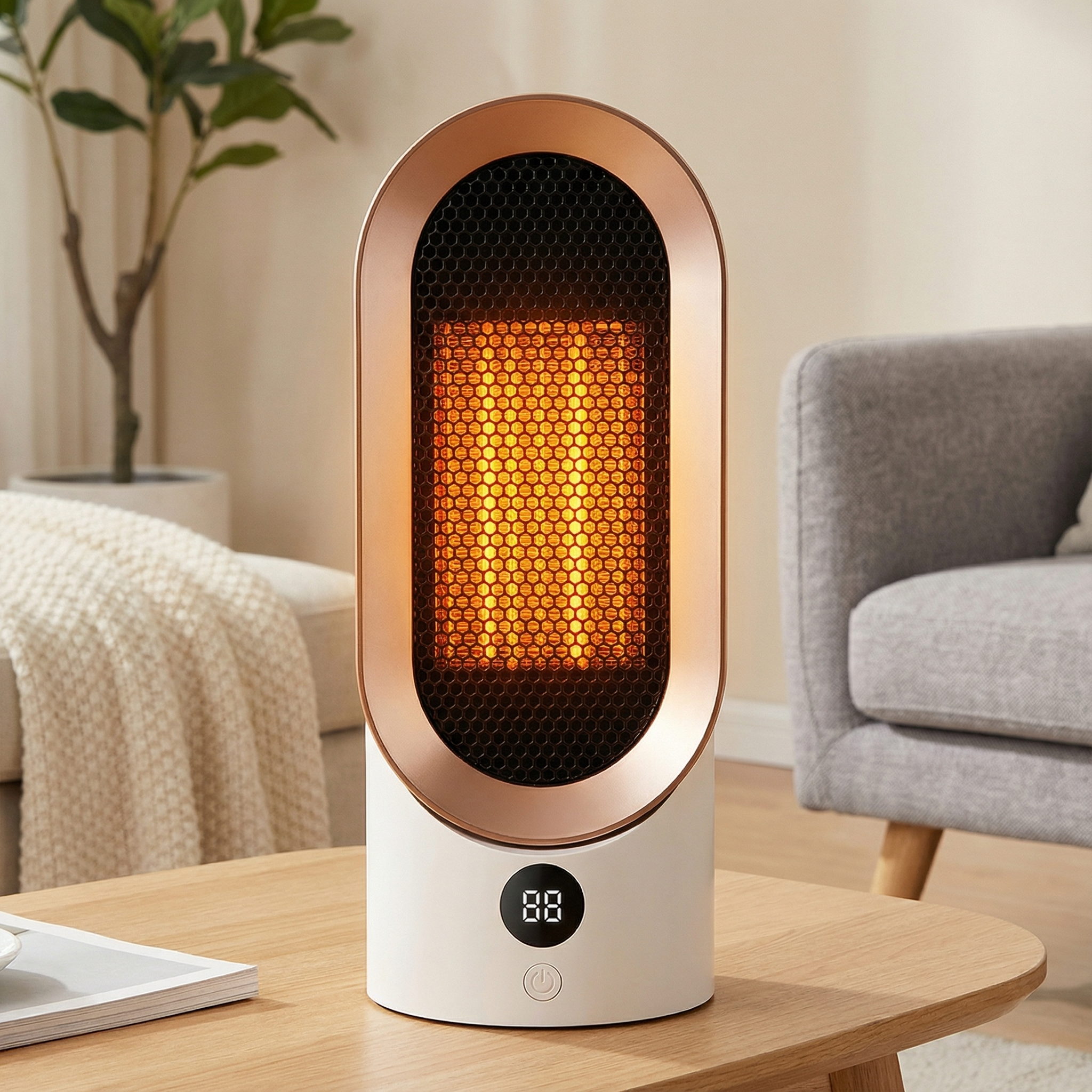 Compact Electric Heater – Quick Warmth with Adjustable Control