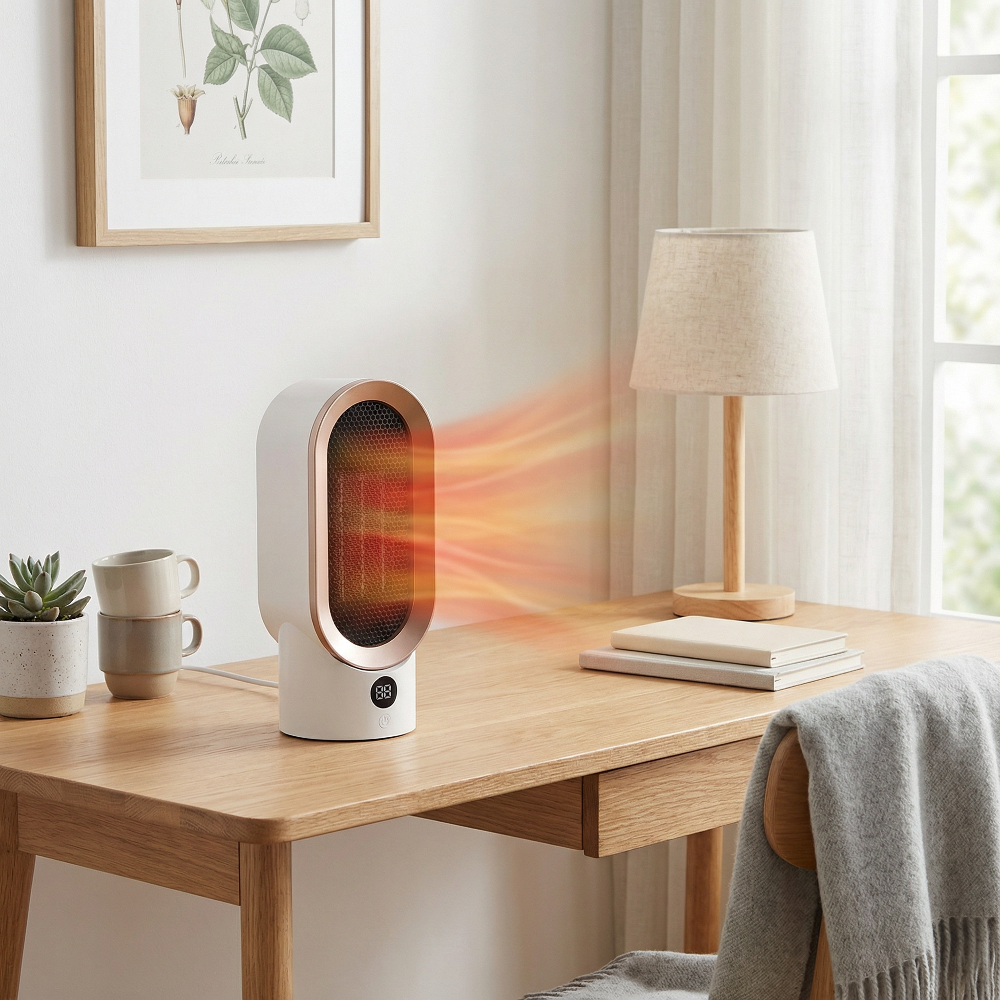 Compact Electric Heater – Quick Warmth with Adjustable Control