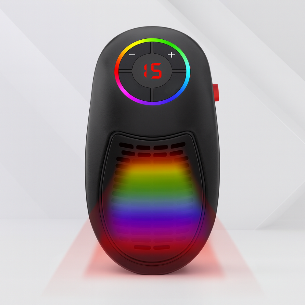 Compact Ceramic Convection Heater with Adjustable Thermostat