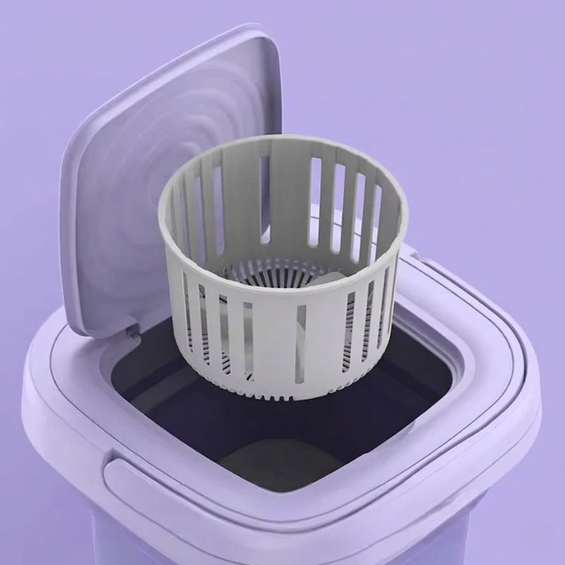 Compact Portable Laundry Solution with Timer Settings