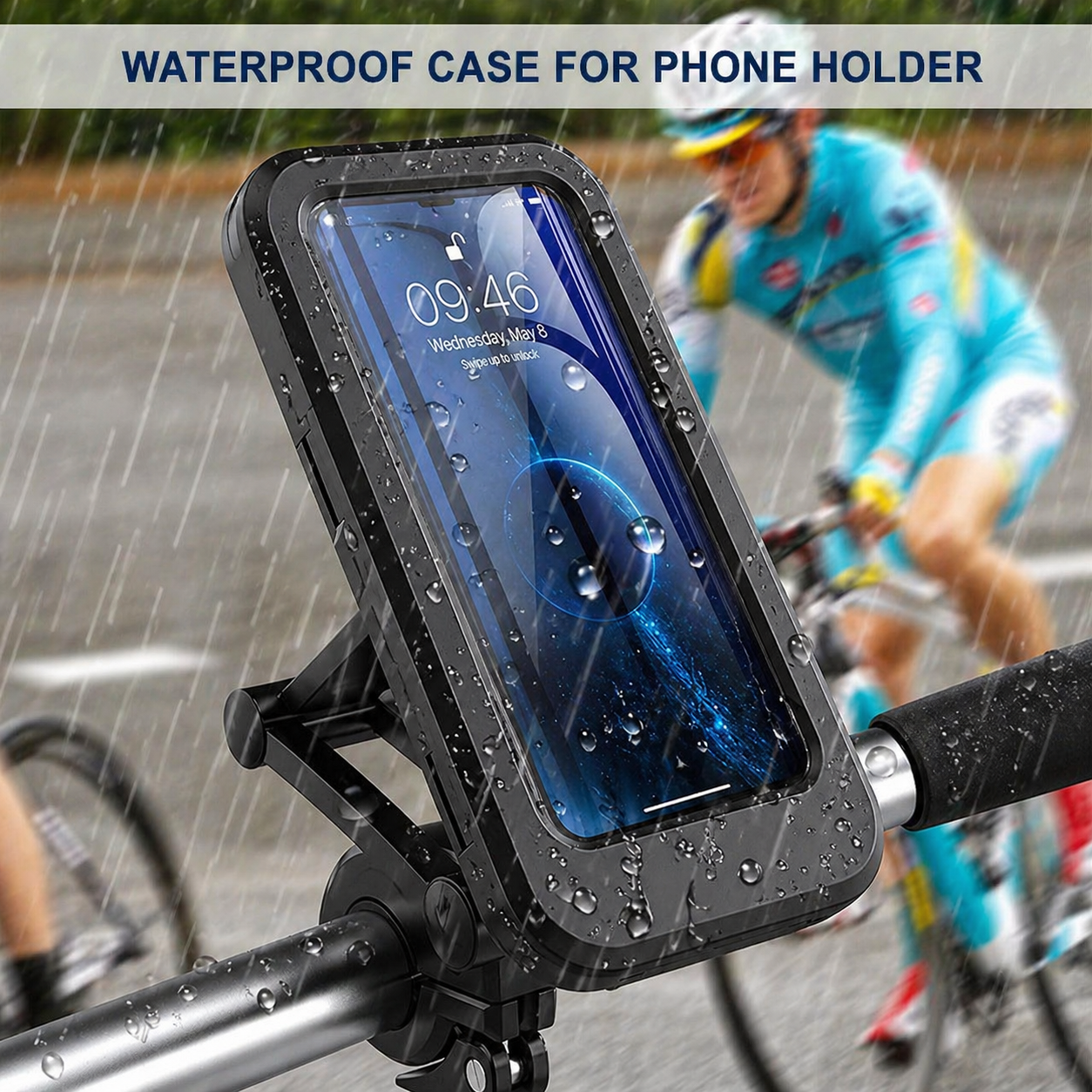 Universal Waterproof Touchscreen Bike Mount for Power Banks