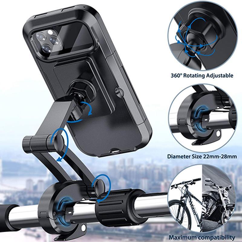 Universal Waterproof Touchscreen Bike Mount for Power Banks