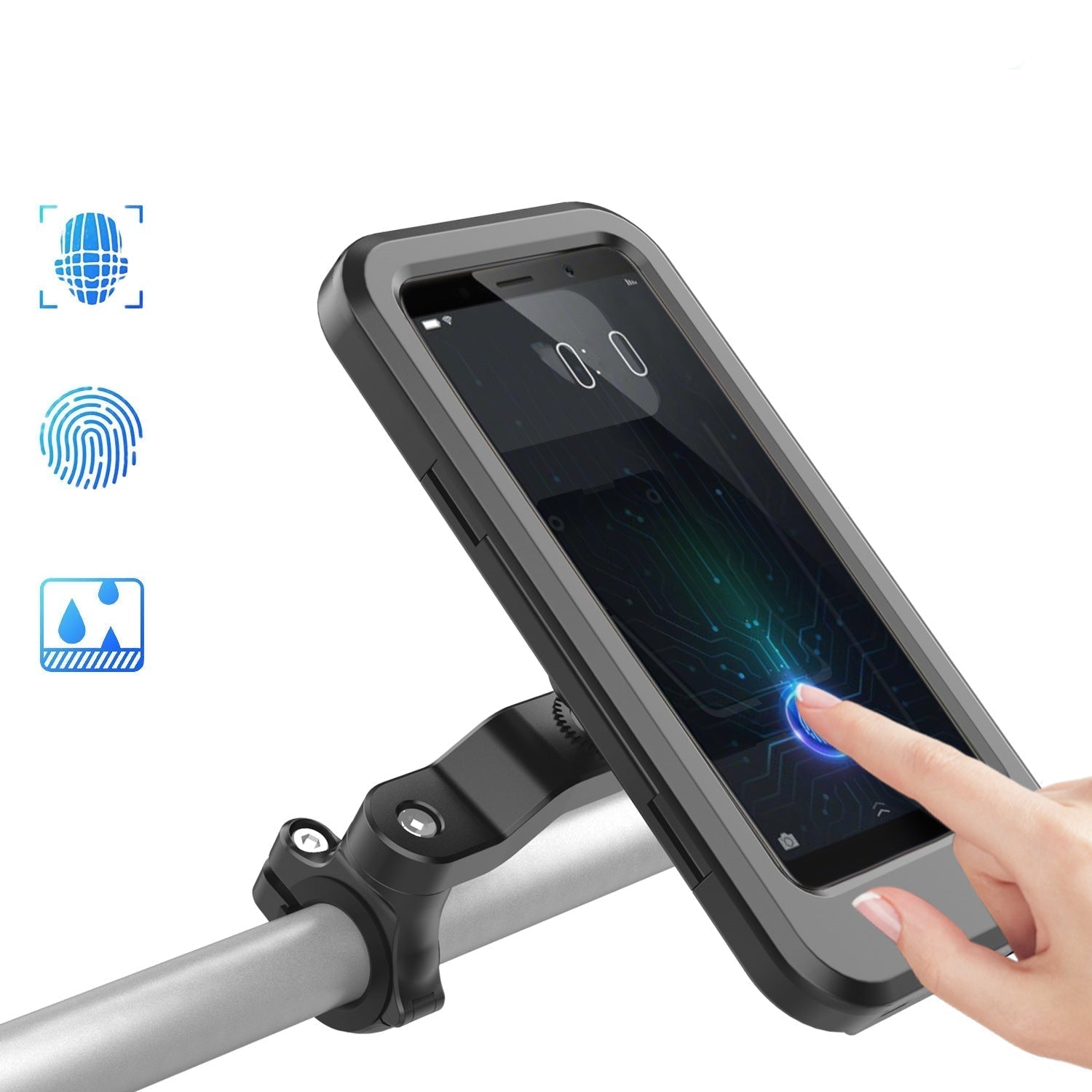 Universal Waterproof Touchscreen Bike Mount for Power Banks