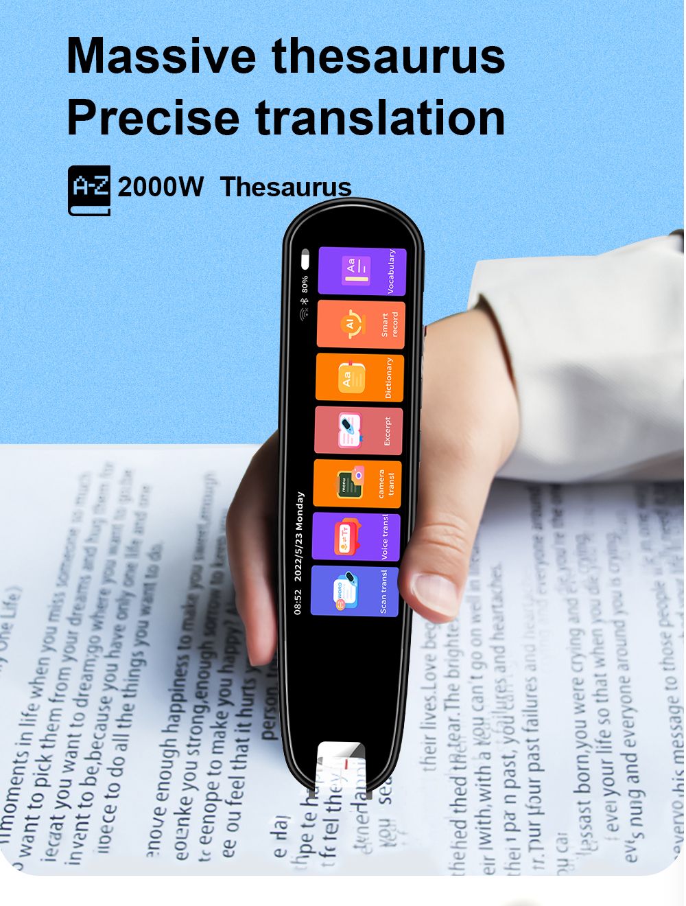 Multilingual Smart Translator Pen with Instant Voice Output