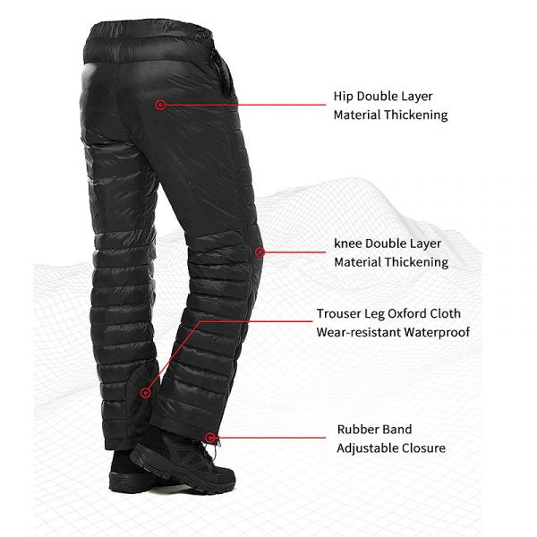 Ultimate Thermal Down Pants – Waterproof & Windproof for Winter Adventures