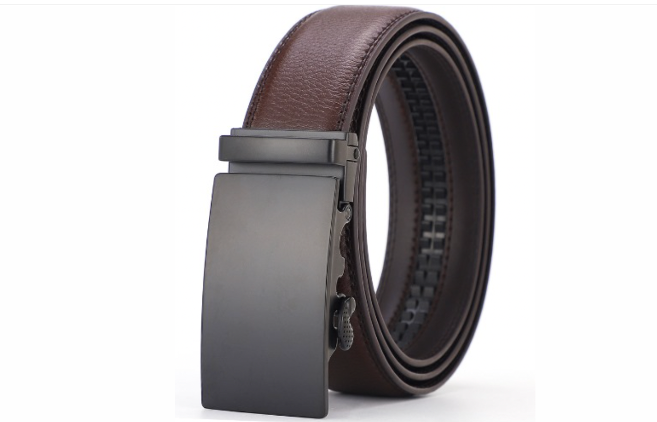 Luxury Adjustable Leather Belt for the Modern Gentleman