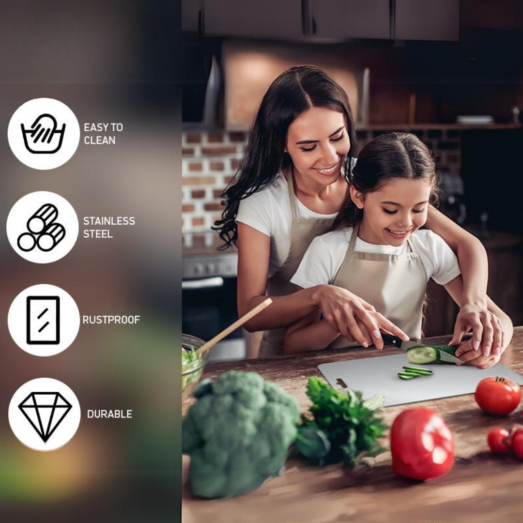 Durable Stainless Steel Chopping Surface for Effortless Prep