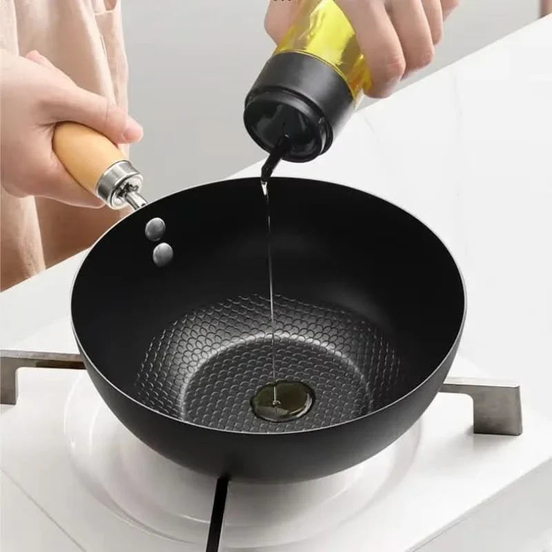 Everyday Family Cooking Deep Wok for Kitchen Use