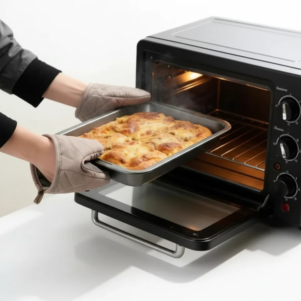 Silicone Oven Mitts Set for Heat Protection