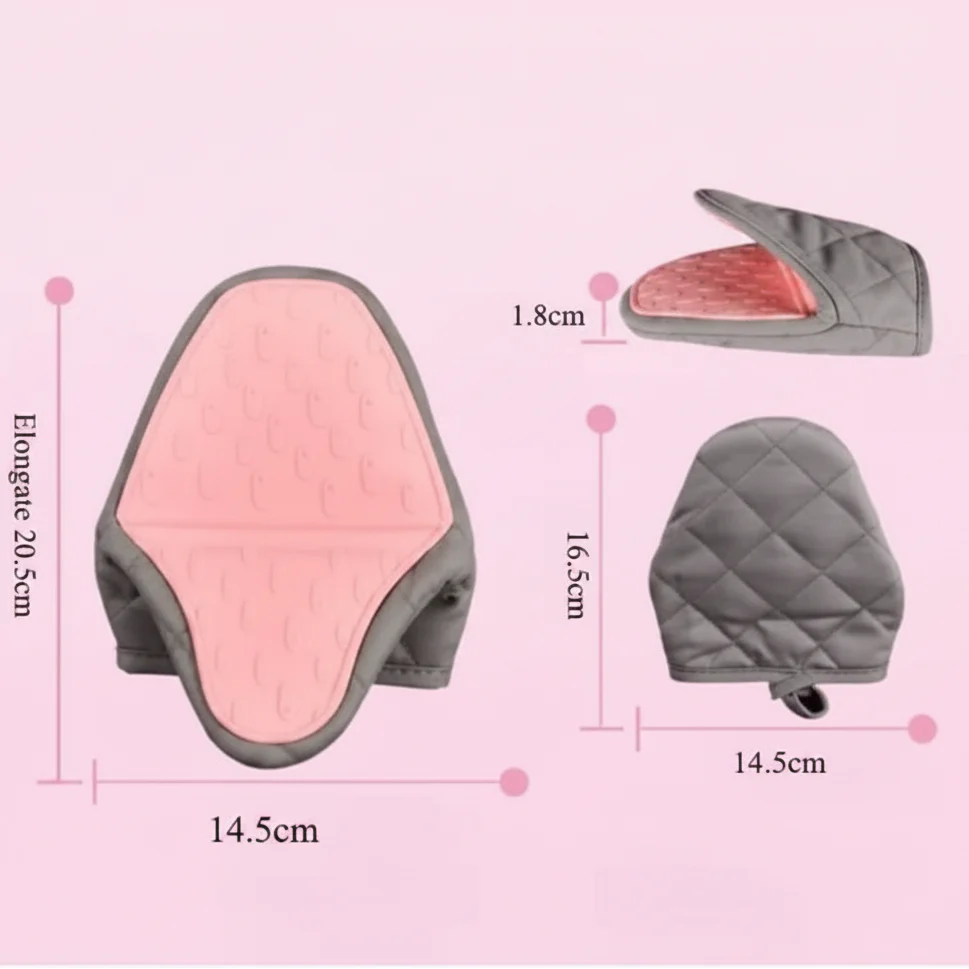 Silicone Oven Mitts Set for Heat Protection