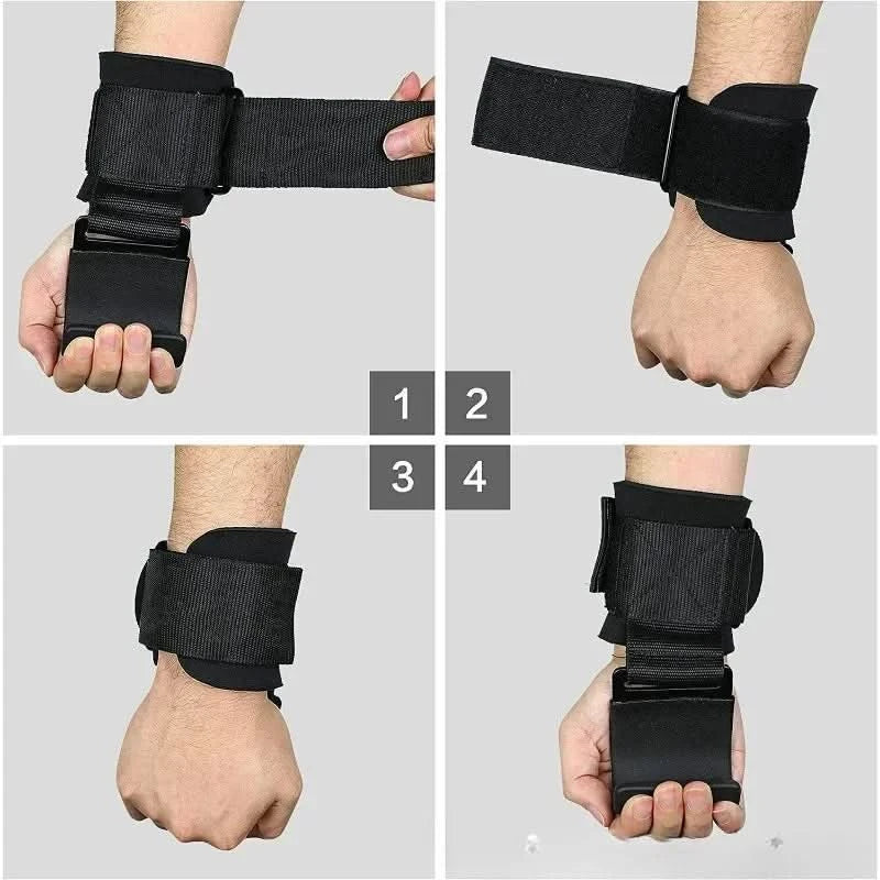 Non-Slip Hook Straps for Strength Training and Fitness Activities