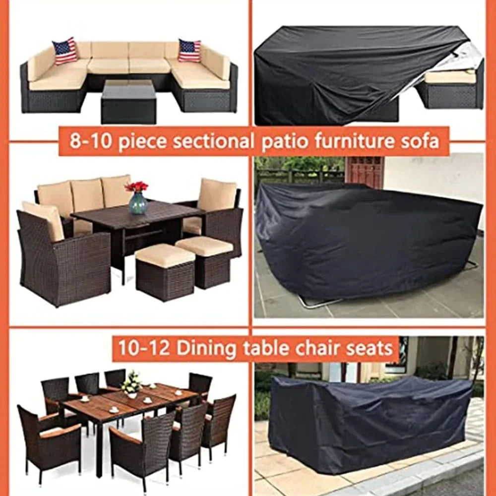 All-Weather Outdoor Sofa and Chair Cover for Weatherproofing