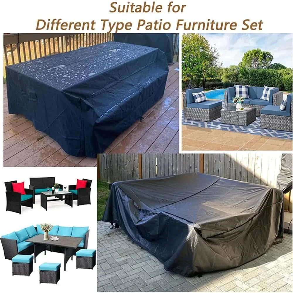 All-Weather Outdoor Sofa and Chair Cover for Weatherproofing