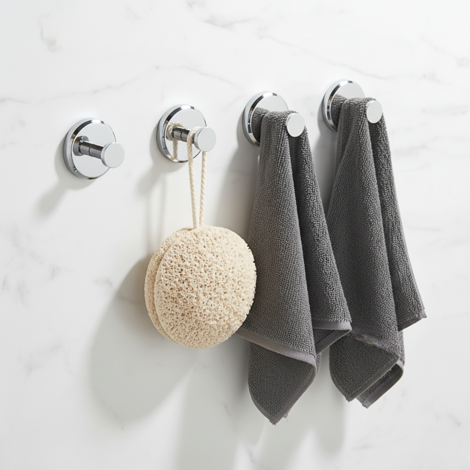Adhesive Suction Hooks Set – Durable Hooks for Home Organization