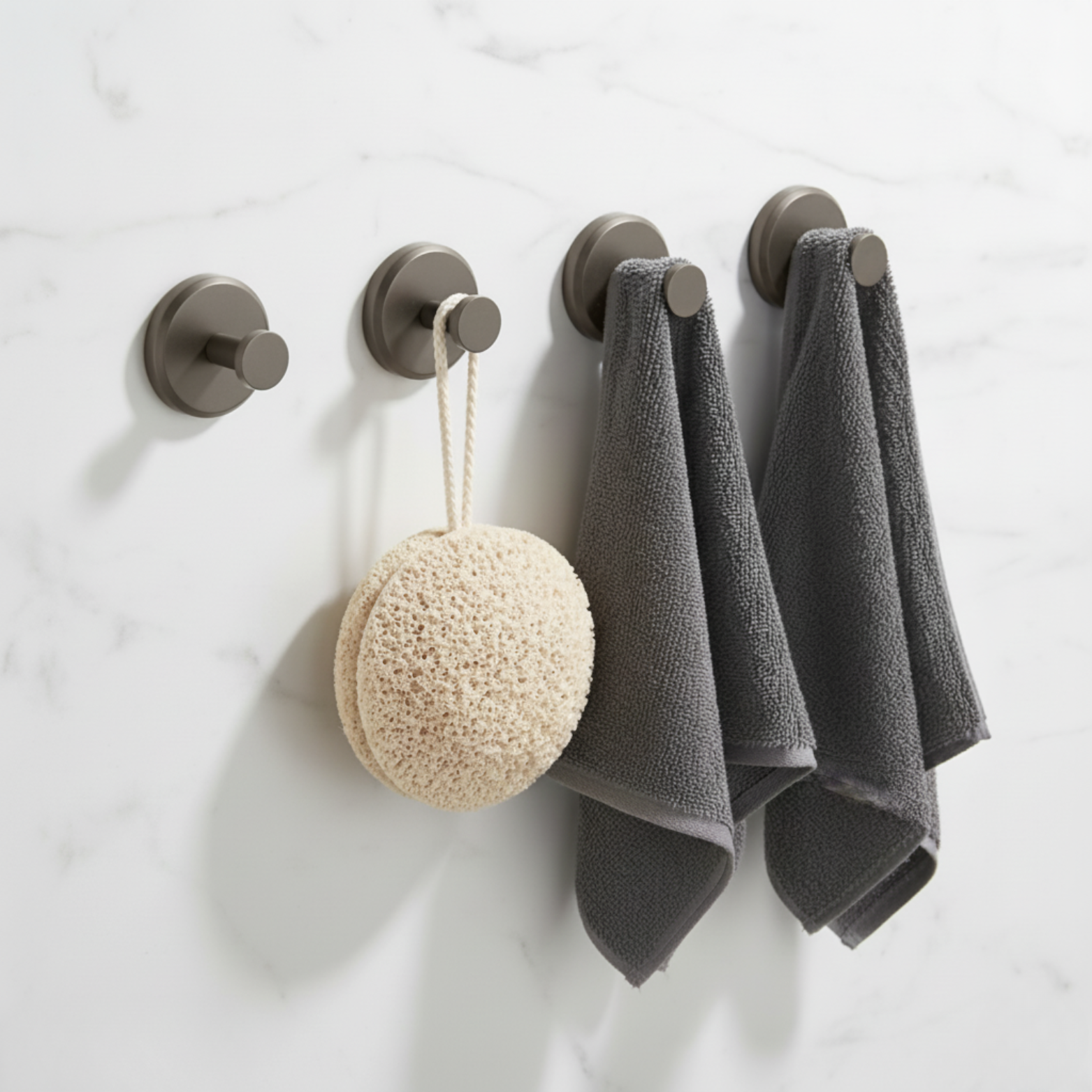 Adhesive Suction Hooks Set – Durable Hooks for Home Organization