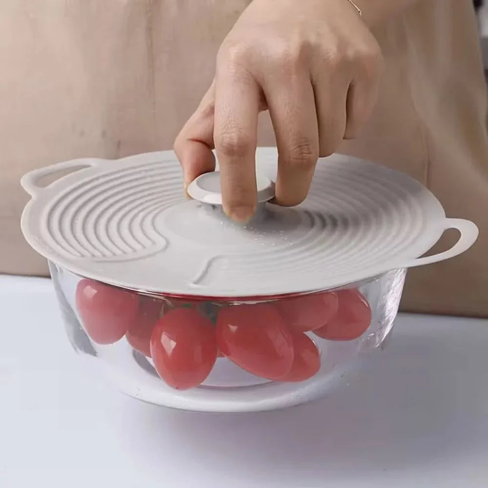 Silicone Food Cover Lid for Microwave Use - Fresh Seal Design