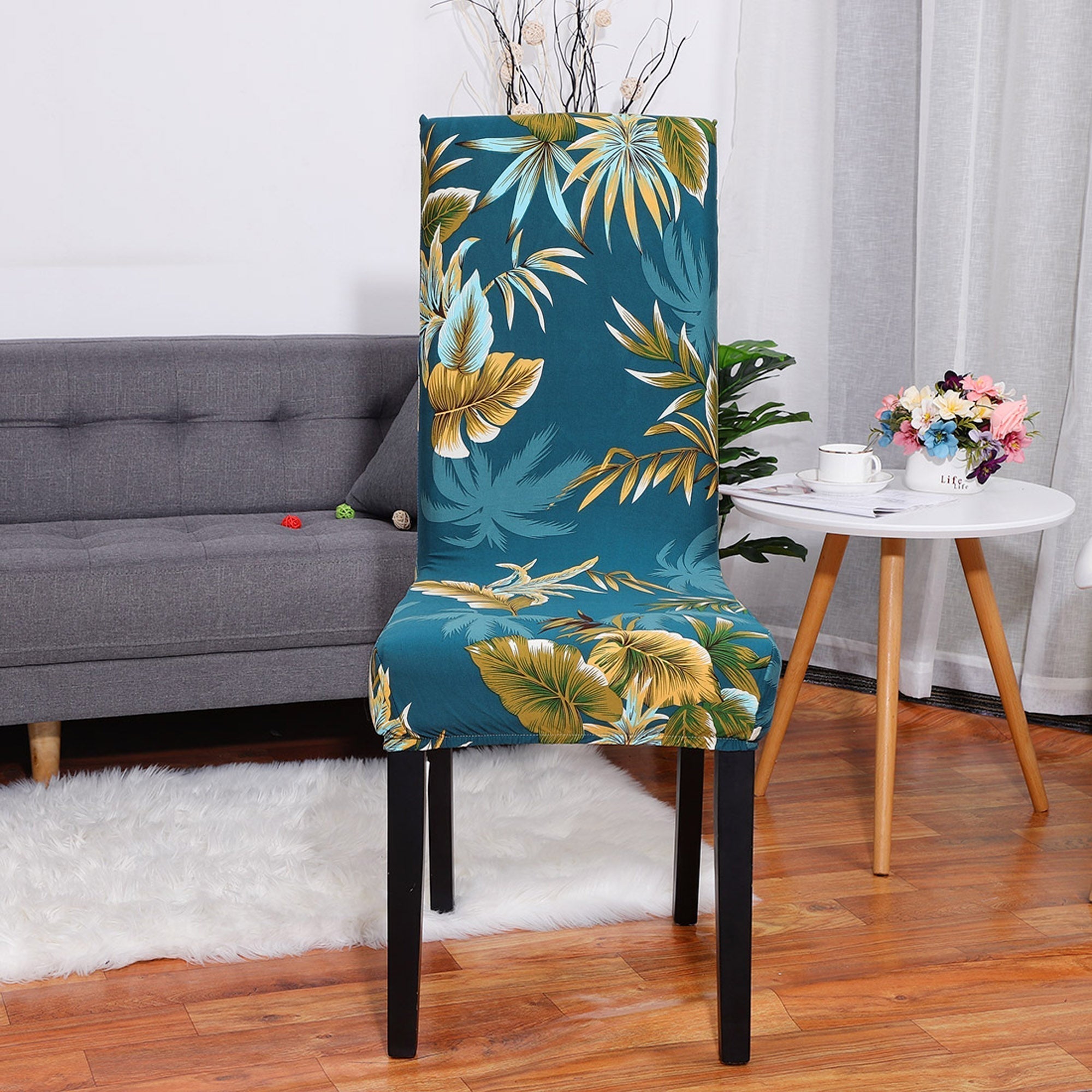 Elegant Stretchable Chair Covers for Dining Room Enhancement