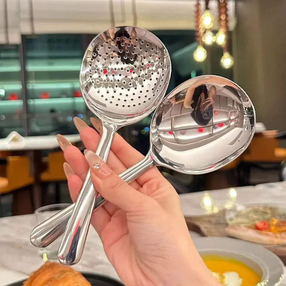 Stainless Steel Strainer Spoon for Serving