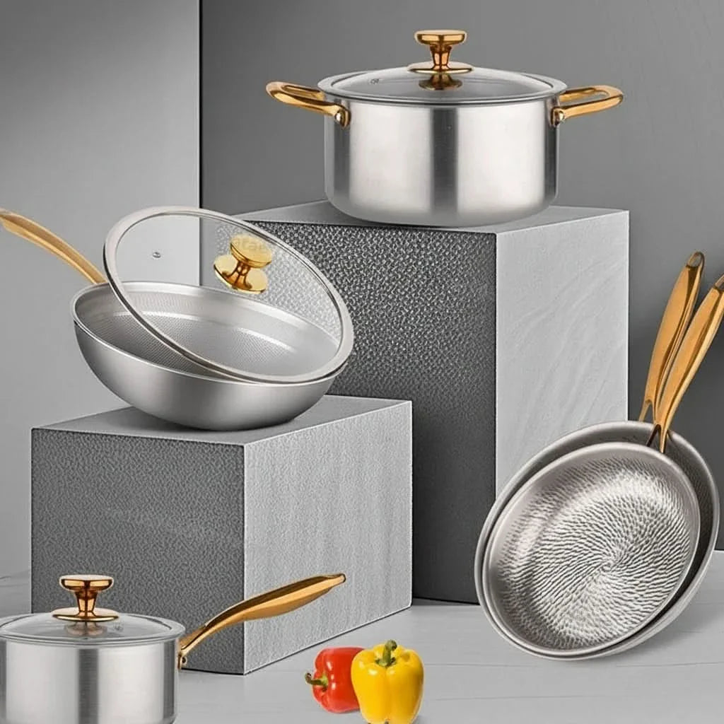 Versatile Kitchen Cooking Pot and Frying Pan Set
