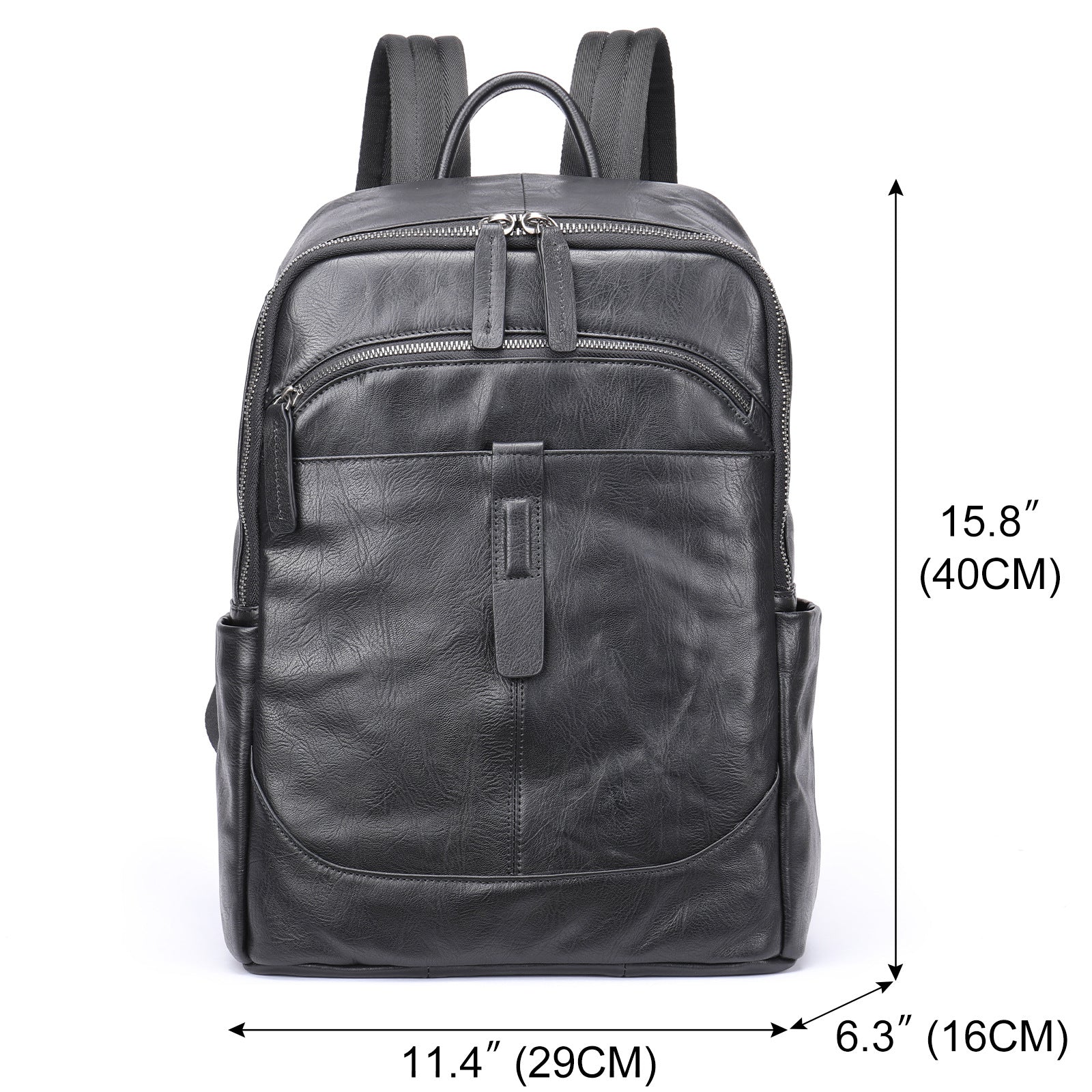 Elite Traveler Leather Laptop Bag for 15.6" Devices