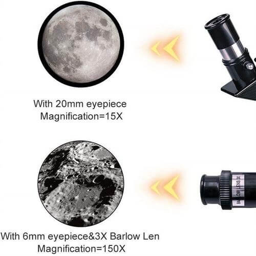 Versatile Stargazer's Telescope with Tripod and 150x Magnification