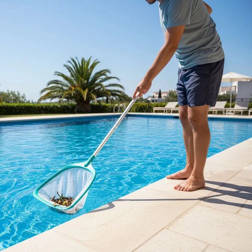 Retractable Pond Cleaner for Debris and Leaves