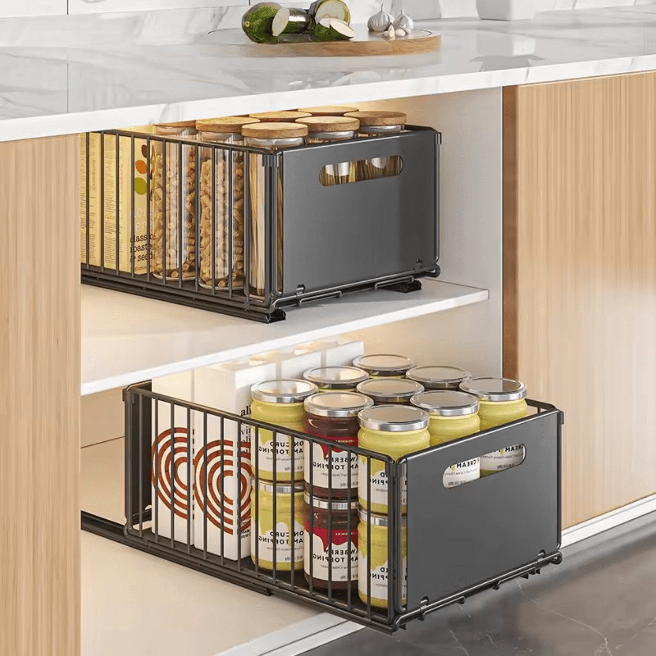 Versatile Under-Sink Storage Rack for Effortless Organization