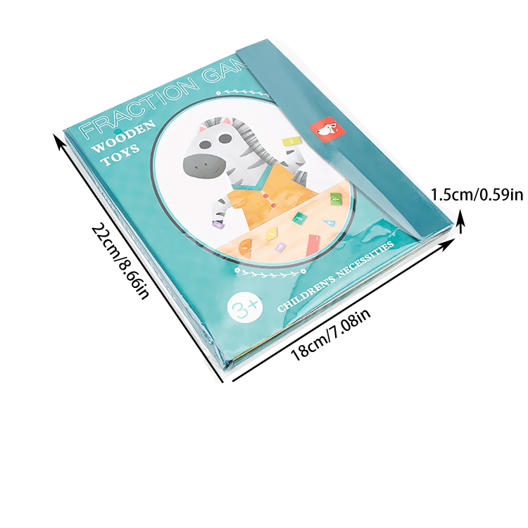 Magnetic Fraction Puzzle Book for Kids