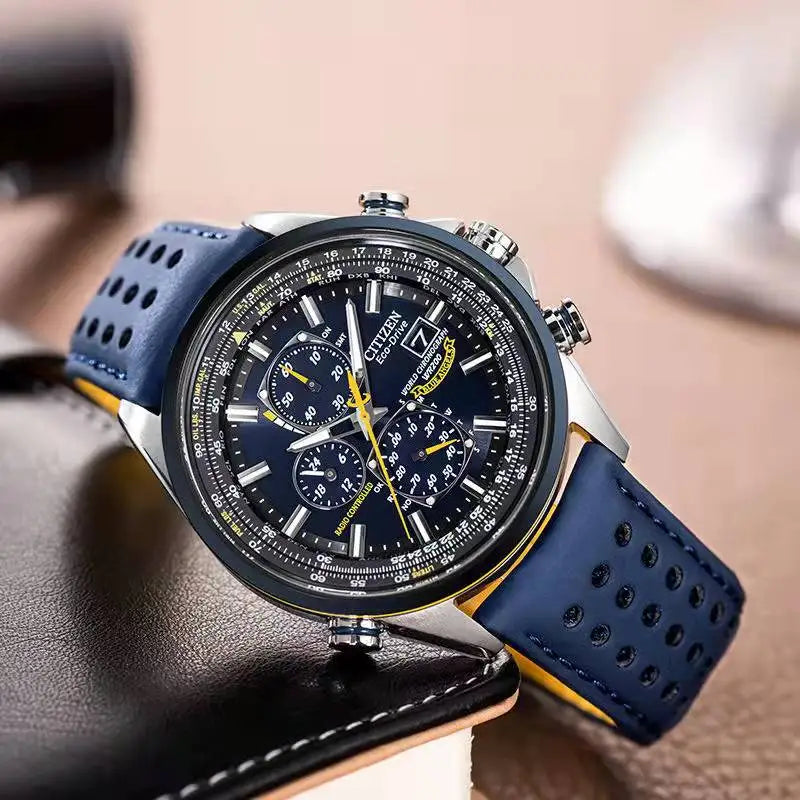 Elegant Men's Chronograph Watch in Stainless Steel with Water Resistance