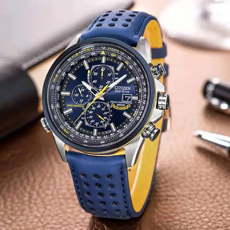 Elegant Men's Chronograph Watch in Stainless Steel with Water Resistance