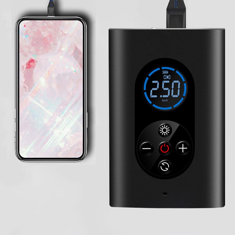 AirEase Cordless Tire Inflator with Digital Pressure Gauge