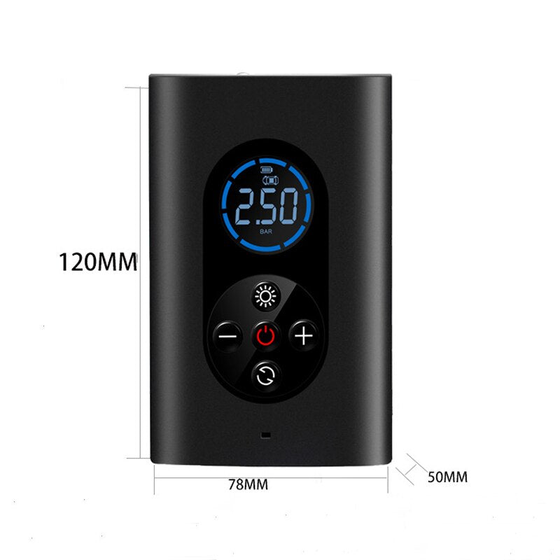 AirEase Cordless Tire Inflator with Digital Pressure Gauge
