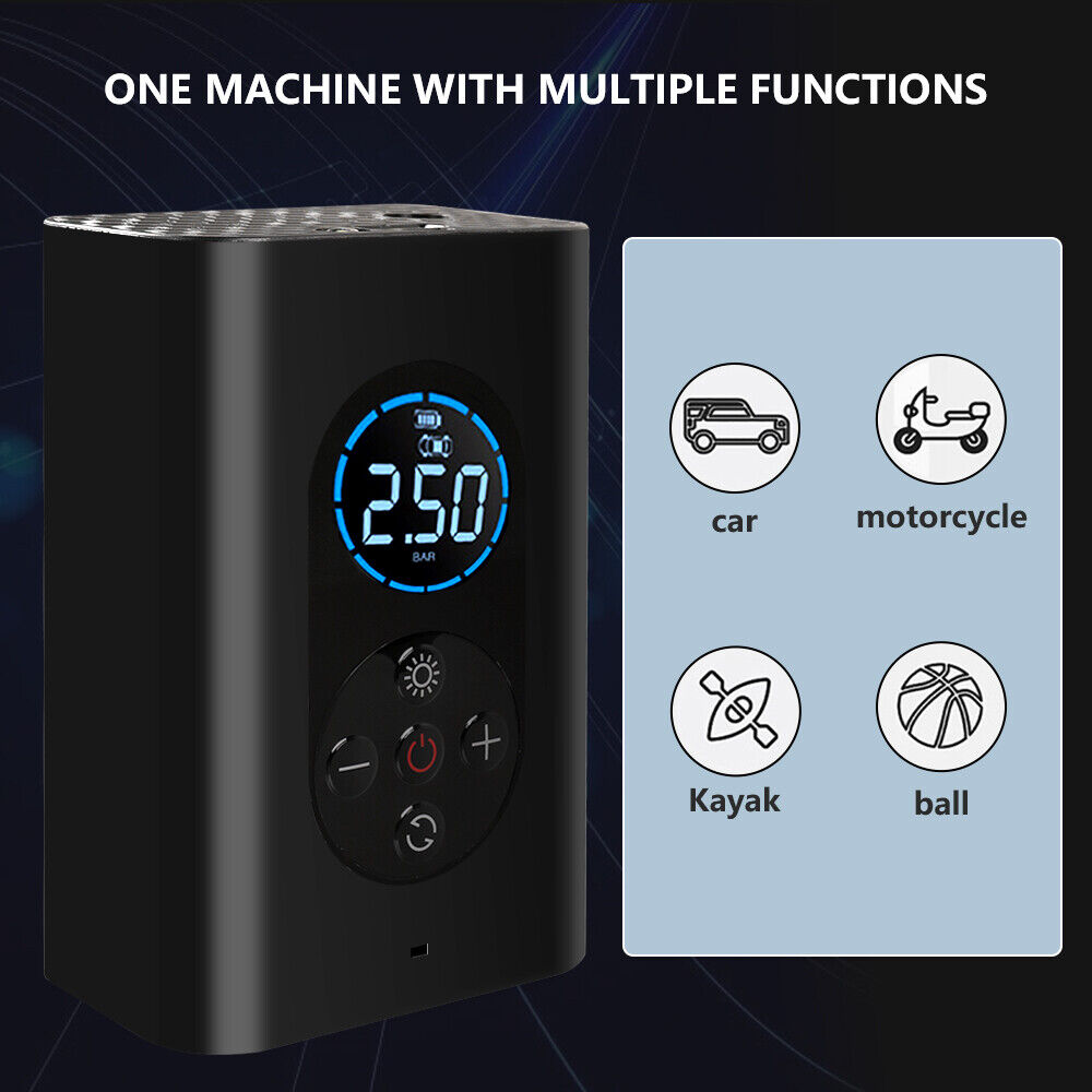 AirEase Cordless Tire Inflator with Digital Pressure Gauge