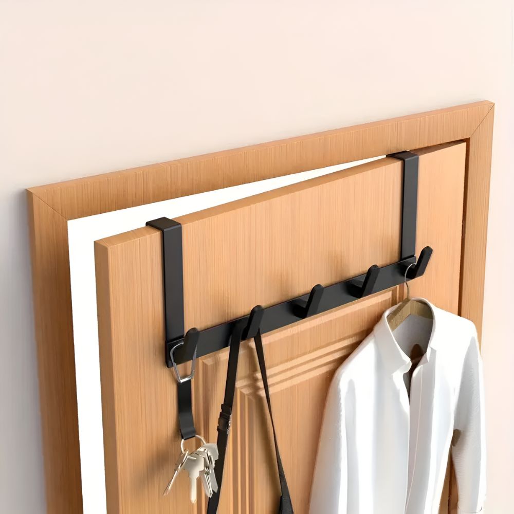 SpaceMaster – 5-Hook Over-Door Organizer for Smart Storage