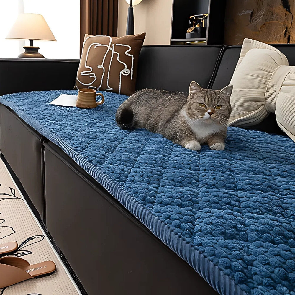 Stylish Quilted Sofa Protector in Durable Microfiber