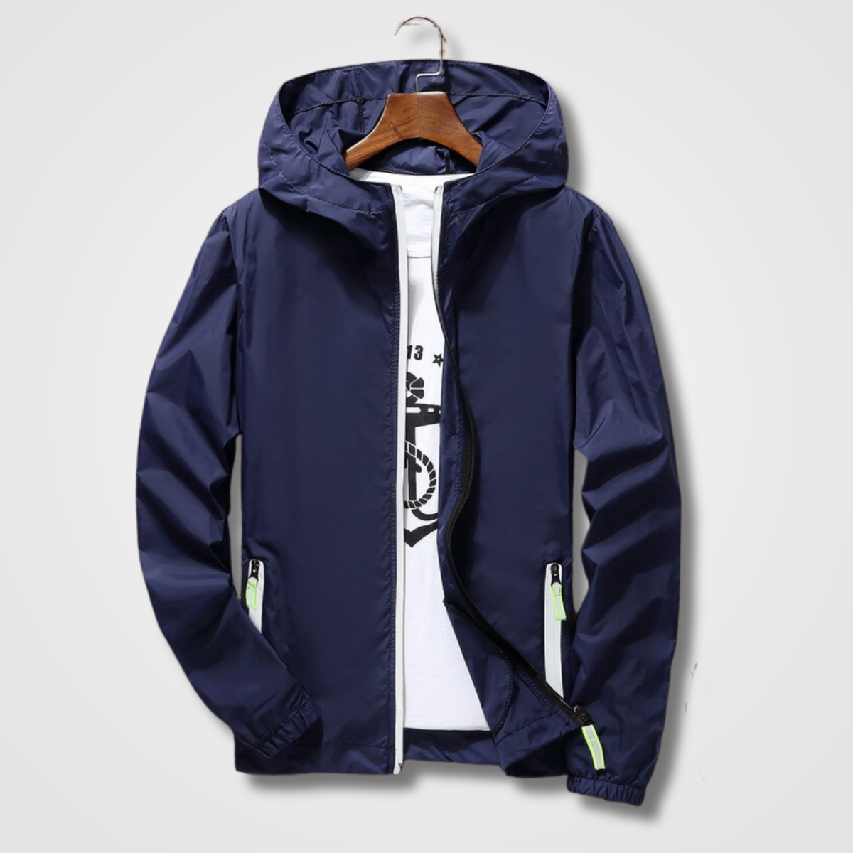 Water-Resistant Windbreaker Jacket for Men