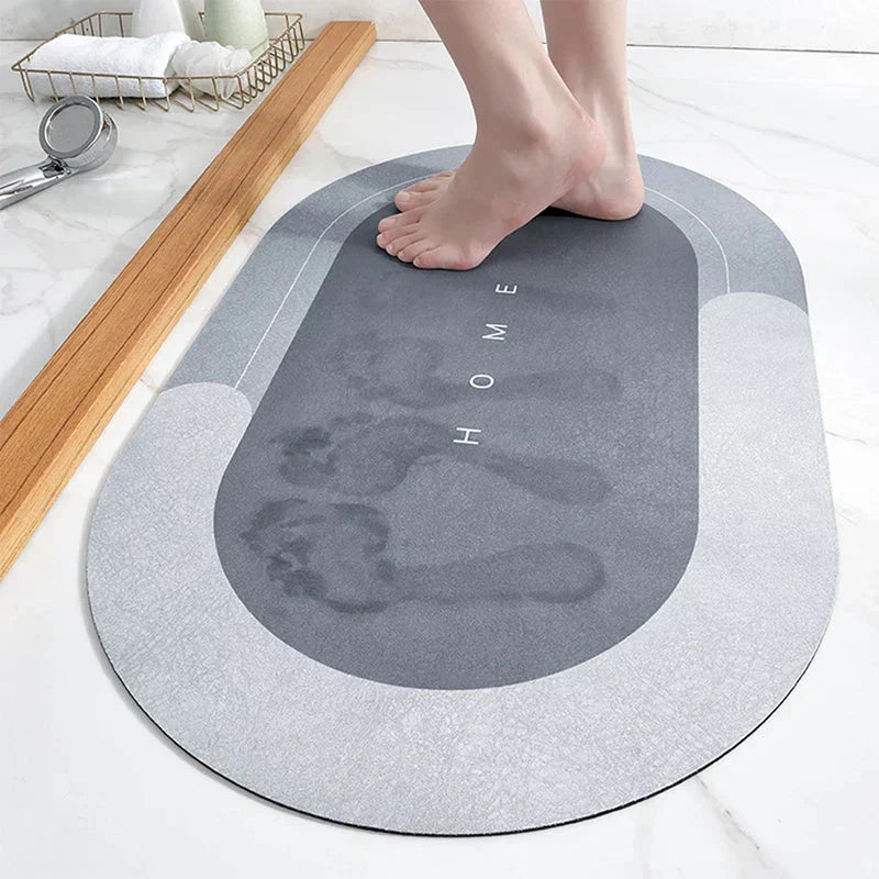 Quick-Dry Slip-Resistant Mat for Safe Bathrooms and Entrances