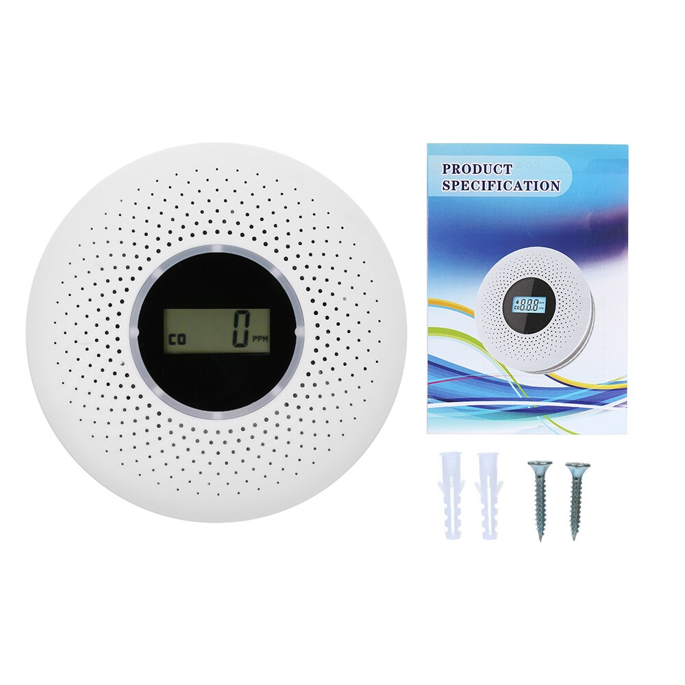 Smoke and Carbon Monoxide Detector | Dual Sensor System | Loud Alarm