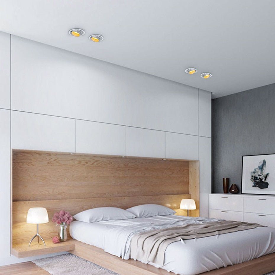 Adjustable Dimmable LED Ceiling Light - 5W & 10W Options