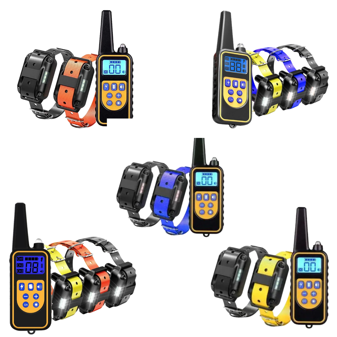 Waterproof Rechargeable Dog Training Collar with Remote Control